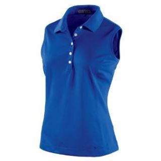 NIKE Women's Tech Pique Sleeveless Golf Polo Shirt, Game Royal, X Large  Sports & Outdoors