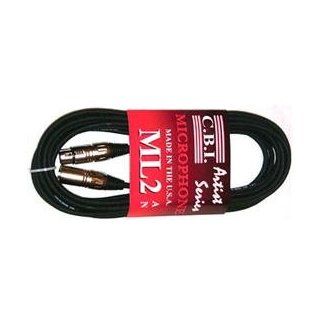 CBI ML2, 24 Gauge Microphone Cable with CBI Male and Female XLR's 10IN: Electronics