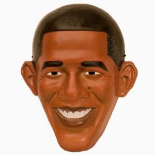 Smiling President Barack Obama Adult Mask: Clothing