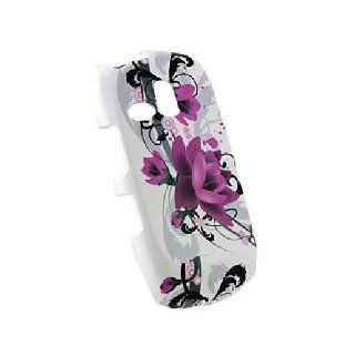 Purple Hard Snap On Cover Case for Samsung Freeform SCH R350 SCH R351: Cell Phones & Accessories