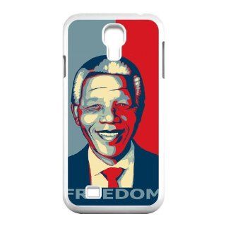 Freedom Fighter Nelson Mandela Inspired Design Plastic Custom Case Design Cases For Samsung Galaxy S4 I9500 s4 NY351 Cell Phones & Accessories