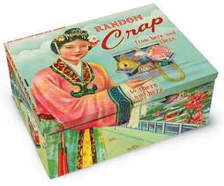 decorated tin cigar box by incognito