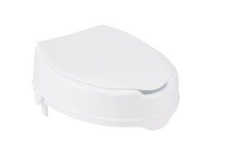 Drive Medical Raised Toilet Seat with Lock and Lid , White, 6": Health & Personal Care