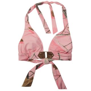 Realtree Girl Swim Womens Pink Camo Halter Top 737771