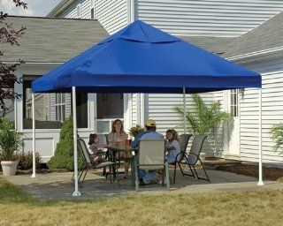 ShelterLogic 12 x 12  Feet Canopy 2  Inch 4 Leg Frame, Blue Cover  Outdoor Canopies  Sports & Outdoors