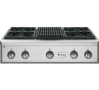 GE Monogram : ZGU364LRPSS 36 Professional Gas Rangetop with 4 Burners and Grill (Liquid Propane): Kitchen & Dining