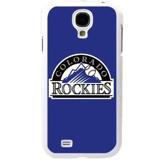 MLB Major League Baseball Colorado Rockies Samsung Galaxy S4 SIV I9500 TPU Soft Black or White case (White): Cell Phones & Accessories
