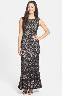 Betsy & Adam Lace & Mesh Gown