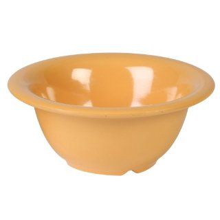 Excellant Yellow Melamine Collection 5.375 Inch Soup Bowl, 10 Ounce, Yellow, 12 Piece: Kitchen & Dining