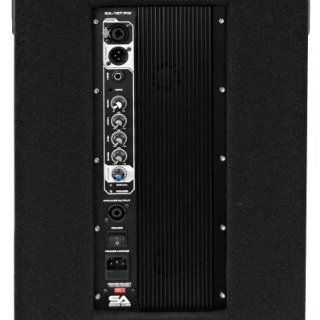 Seismic Audio SA 15T PW 350W Active Powered 2 Way 15 Inch PA/DJ Speaker Cabinet with Titanium Horn Musical Instruments