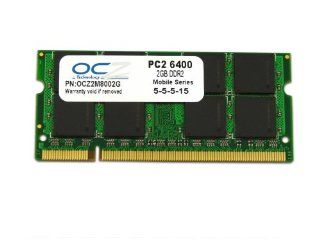 OCZ OCZ2M8002G PC2 6400 CL 5 5 5 15 DDR2 800MHz SODIMM 2GB Module: Electronics