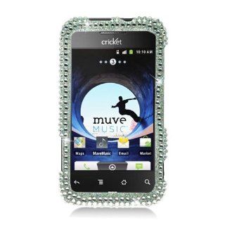 Eagle Cell PDZTEX500MF377 RingBling Brilliant Diamond Case for ZTE Score M/Score X500   Retail Packaging   Silver: Cell Phones & Accessories