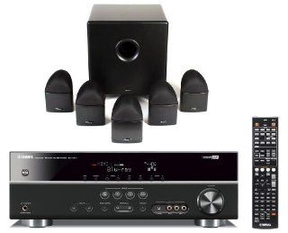 Yamaha RX V371BL and Mirage NanoSat 5.1 Home Theater Package (Black): Electronics