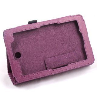 Purple Folio PU Leather Case Stand Cover Skin For ASUS FonePad ME371mg ME371 7": Computers & Accessories