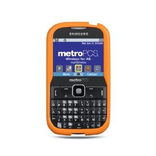 Orange Soft Silicone Gel Skin Cover Case for Samsung Comment Freeform III 3 SCH R380: Cell Phones & Accessories