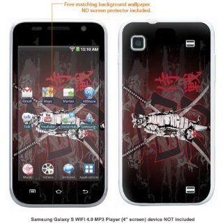 Protective Decal Skin Sticke for Samsung Galaxy S WIFI Player 4.0 Media player case cover GLXYsPLYER_4 376: Cell Phones & Accessories