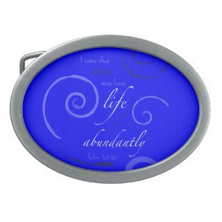 John 1010   Choose your own color Customizable Oval Belt Buckles