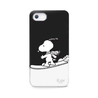 iLuv ICA7H383BLK Snoopy Sports Series Hardshell Case for Apple iPhone 5 and iPhone 5S   1 Pack   Retail Packaging   Black: Cell Phones & Accessories
