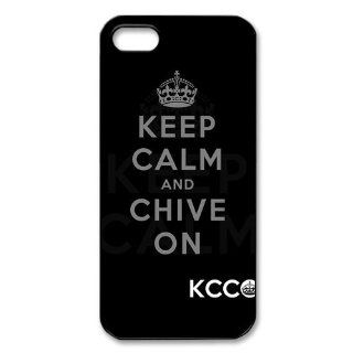 CTSLR iphone 5 Case  Keep Calm and Chive On/KCCO Series Hard Plastic Back Case Cover for iphone 5   1 Pack   02: Cell Phones & Accessories