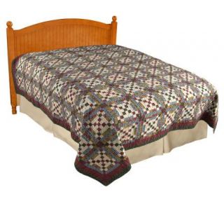Village Square Handcrafted 100Cotton King Quilt —