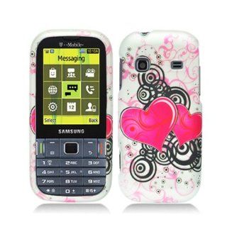Aimo Wireless SAMT379PCLMT100 Durable Rubberized Image Case for Samsung Gravity TXT T379   Retail Packaging   Hearts Cell Phones & Accessories
