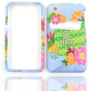 ACCESSORY MATTE COVER HARD CASE FOR APPLE IPHONE 3G 3GS PEACE FLOWER SCROLL: Cell Phones & Accessories