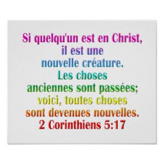 2 Corinthians 517 French Print