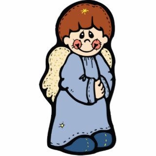 Cute Boy Angel Cut Out Pin