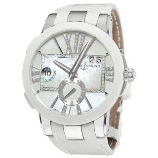 Ulysse Nardin Women's 24310/391 Executive Dual Time Mother of Pearl Diamond Dial Watch: Ulysse Nardin: Watches