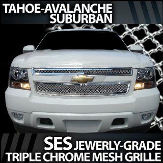 2007 2012 Chevy Avalanche SES Chrome Mesh Grille: Automotive