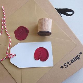 christmas date wax seal by serious stamp