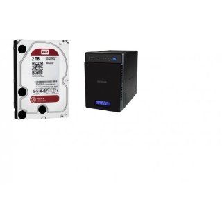 IPC STORE BUNDLE:1 X ReadyNAS 104 4 Bay, Diskless Marvell ARMADA 370 1.20 GHz   4 x Total Bays   512 MB RAM   RAID Supported   3 x USB Ports   Yes+4 X 2TB SATA 6Gbs 64MB Red Drive / BDL#8915442223 /: Computers & Accessories