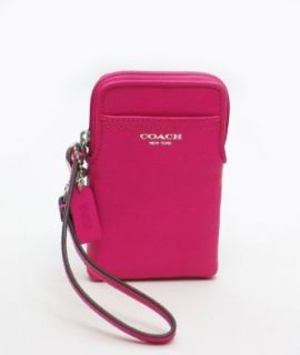 Coach Legacy Leather NS Universal Case Wristlet for iPhone Mobile Phone Bag, Fuchsia 62808: Shoes