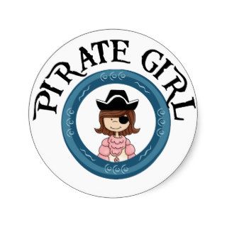 Pirate Girl Stickers