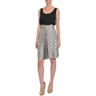 Emanuel Ungaro Emanuel Ungaro Womens Geo Print Silk Skirt Black Size XS (2 : 3)
