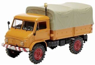 Unimog 404S hood with pick up city hall work car Orange (1/43 3382) (japan import): Toys & Games