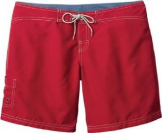 District Threads Juniors Contrast Waist Boardshorts (DT406) Small Red/Bali Blue: Everything Else