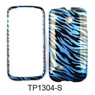 CELL PHONE CASE COVER FOR HUAWEI ASCEND II 2 M865 TRANS BLUE ZEBRA PRINT: Cell Phones & Accessories