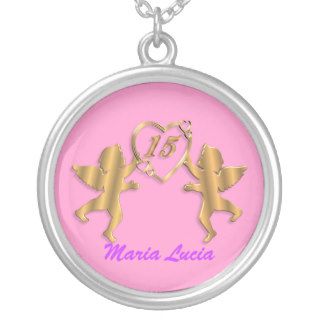 Quinceanera Necklace 15th birthday charm