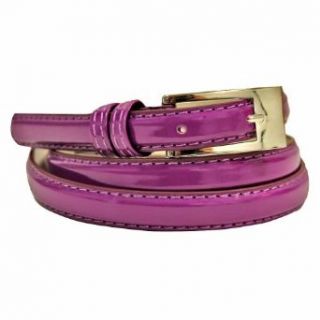 Luxury Divas Purple Patent Leather Ultra Slim Skinny Jeans Belt Size Large at  Womens Clothing store: Apparel Belts