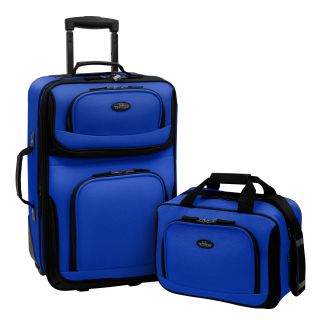 U.s. Traveler Rio 2 piece Expandable Carry on Luggage Set