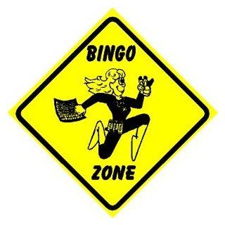 BINGO ZONE sign * street party game fun   Decorative Signs