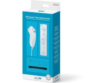 Wii Remote Plus Additional Set   Remote mit Nunchuk   wei Video Games