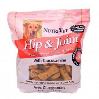 Dog Hip & Joint Supplement   Hip & Joint Support for Large Dogs   Peanut Butter Flavored Wafers with Glucosamine   6 Pounds   Made in USA : Pet Chew Treats : Pet Supplies
