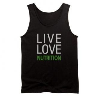Live Love Nutrition Men's Dark Tank Top by    L Black Clothing