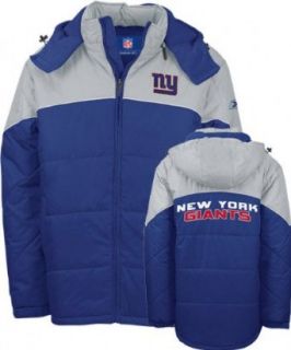 New York Giants Winter Warrior Heavyweight Jacket   Large : Outerwear Jackets : Clothing