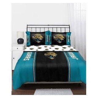 NFL Jacksonville Jaguars Licensed Full Bed Set : Sports Fan Bed In A Bag : Sports & Outdoors