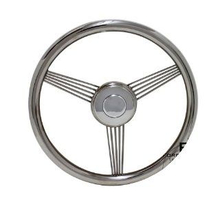 14" Stainless Steel True Banjo Steering Wheel for All Ford Models Automotive