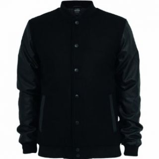 Urban Classics Mens Street Fashion Oldschool College Jacket, Size: 3XL, Color: black black at  Mens Clothing store: Varsity Jackets