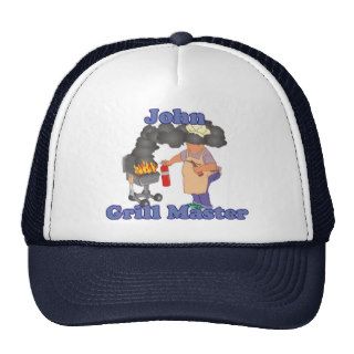 Personalized John Grill Master Trucker Hats